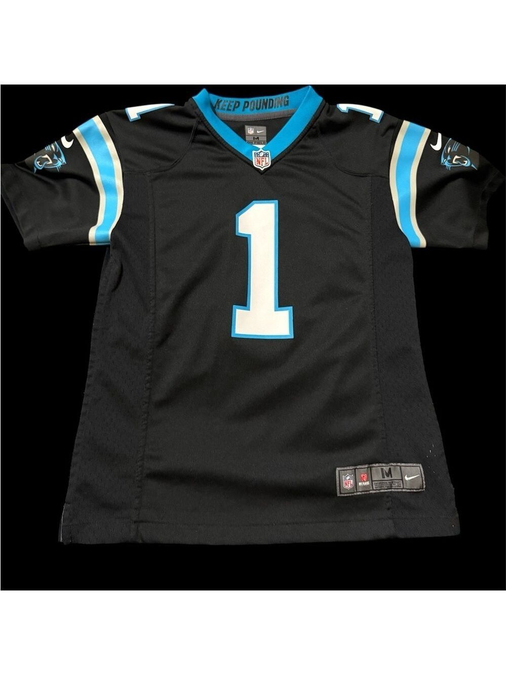 NFL Black and Blue Carolina Panthers Jersey